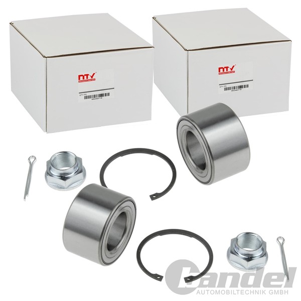 2X NTY RADLAGER-SATZ Vorne Passend FÜR Daihatsu Copen Cuore Sirion Trevis-image