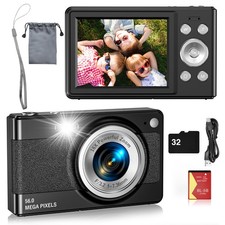 Digital Camera for Kids, FHD 1080P 56MP Autofocus Point and Shoot with 16X Zo...