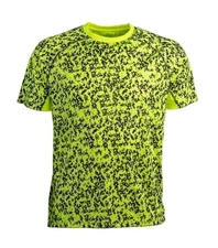 Wildspark Men’s Lime Reflective Performance Short Sleeve Shirt - Athletic Medium