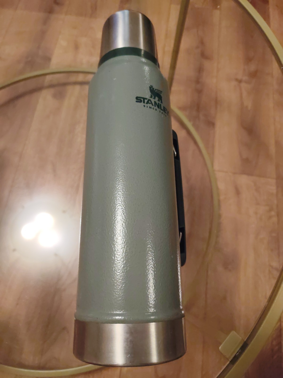 Stanley Legendary Classic Hammertone Green Vacuum Bottle (Thermos Flask) 1L