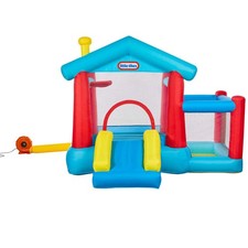 LITTLE TIKES INFLATABLE PLAY HOUSE BOUNCER WITH SLIDE - 091-15-2736