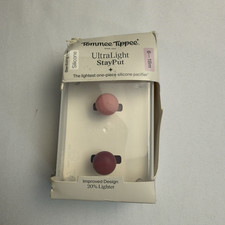 Tommee Tippee Ultra-light Stay Put Pacifiers 2 PACK Silicone 6-18 months