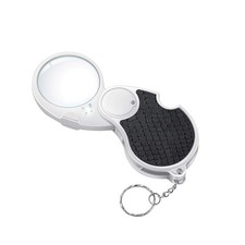 TECHSHARE Magnifying Glass with Light, Lighted 5X-White, White