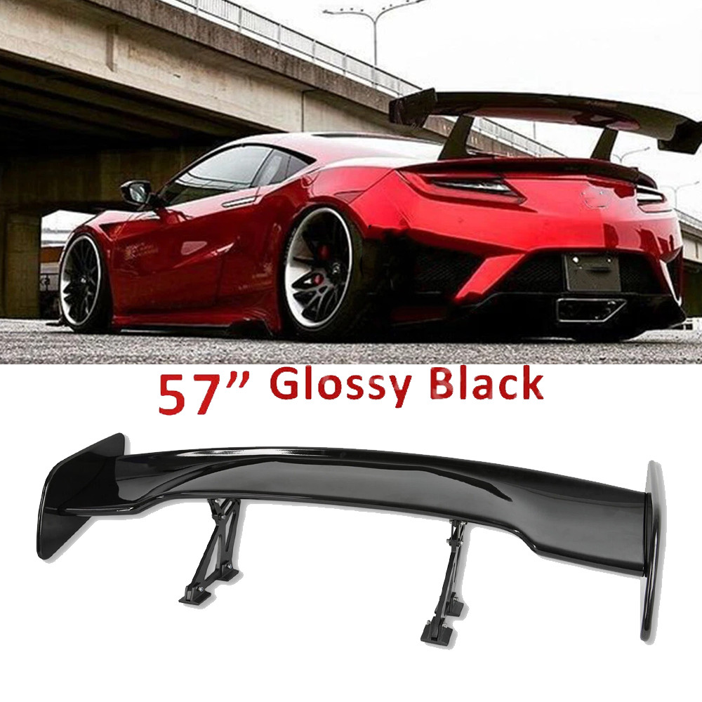 For Acura NSX Coupe Glossy Black 57" Rear Spoiler Wing Truck GT-Style