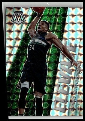 2020-21 Panini Mosaic #2 Giannis Antetokounmpo Elevate Mosaic