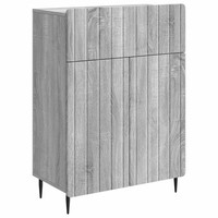 Sideboard Grau Sonoma 66 X 34,5 X 92 Cm Holzwerkstoff Stauraum