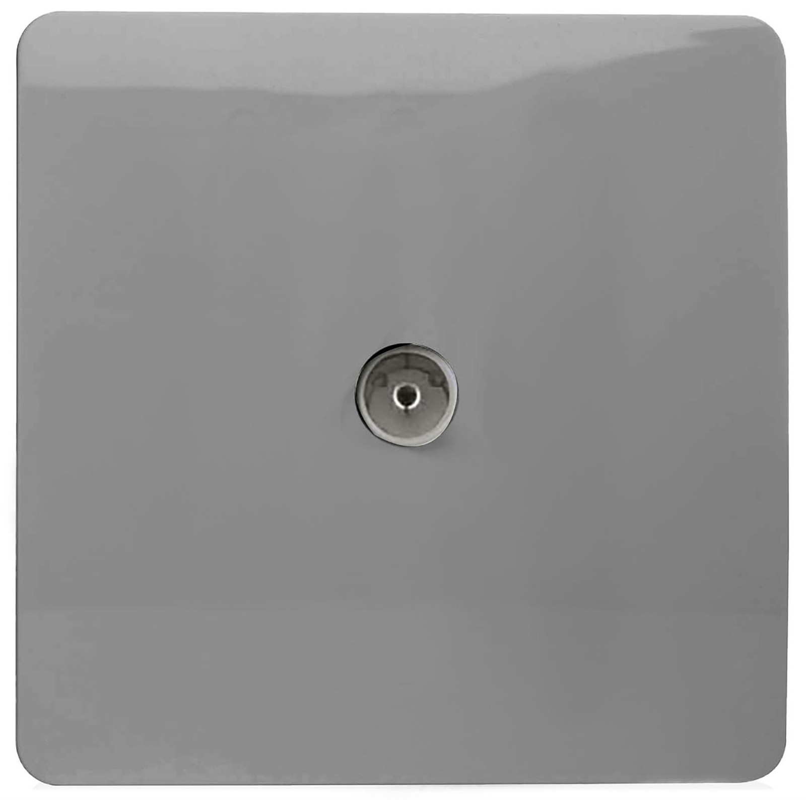 Trendi Switch 1 Gang Female Co-Axial Television Socket - Light Grey - Image 2