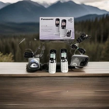 Panasonic DECT 6.0 Expandable Cordless Phone with Answering Machine KX-TG222S