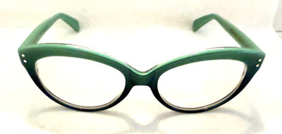 Jean Lafont Phedre Cat Eyeglass Frames Paris France Green Fade Color