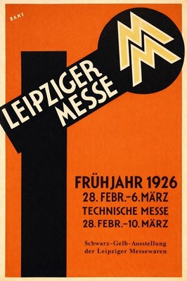   Leipziger Messe 1926 Vintage Poster - 24x36  - Premium Matte Paper 200gsm  ️