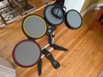 Harmonix Drum Set Wired and Les Paul guitar for Xbox 360 Console