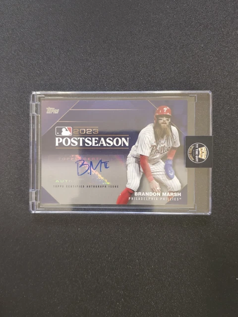 Brandon Marsh 2024 Topps Postseason Auto 1/1 Platinum Phillies