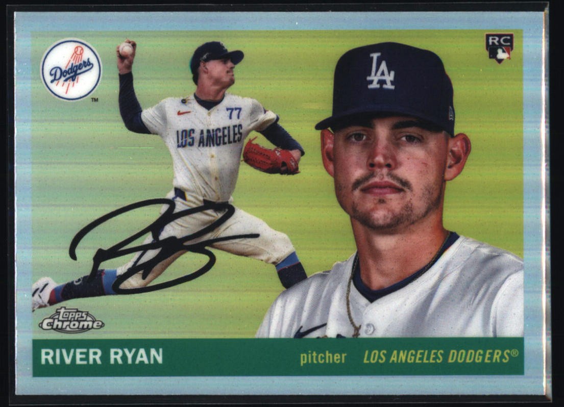 2025 Topps Chrome Platinum #236 River Ryan Refractors Los Angeles Dodgers