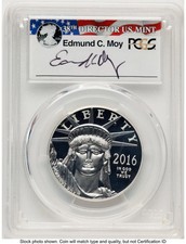 2016-W Proof Platinum Eagle 1 oz FS PCGS PR70 Ed Moy 2352.00 per troy oz