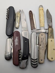Knife Lot Of 10 - Buck 501 - Barlow Old Cutler - Utica -  Multi - Mixed Lot