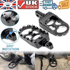 1Pair Wide Fat Foot Pegs MX Style Footpegs Fit for Harley Dyna Sportster Bobber