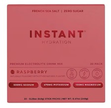 Instant Hydration Premium Electrolyte Drink Mix - Raspberry - 30 Packets