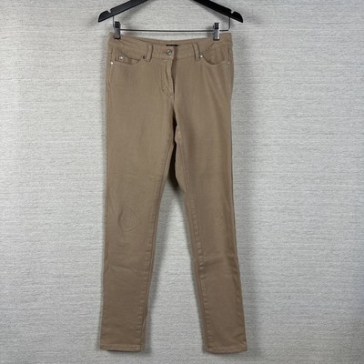 J McLaughlin Women s Khaki Stretch Skinny Pants Cotton Spandex Casual Preppy