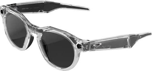 Oakley Meta HTSN Sunglasses Clear Frame Transitions Grey Lens Excellent
