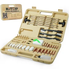 59 Pcs Universal Premium Gun Cleaning Kit Rifle Pistol Shotgun for All Caliber