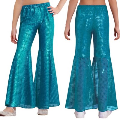 Girls Dancewear Festival Trousers Elastic Waistband Pants Performance Casual
