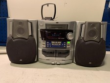 JVC MX-J330 Hi-Fi System 3 CD Changer, 2 Tape, Radio, Speakers Has Some Issues