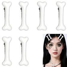 Halloween Bone Hair Clips for Women, Skull Skeleton Hair Clips for Cosplay