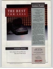 1994 Vtg Print Ad Escort Passport 4500 Superwide Radar Detector Magazine Promo