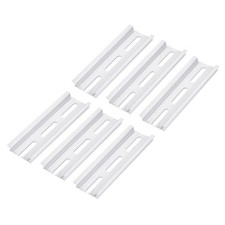 DIN Rail Slotted Aluminum Mounting Guide 4" x 1.4" x 0.3" Pack of 6 Pcs