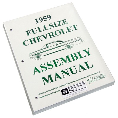 1960 Chevrolet Chevy Bel Air  Factory Assembly Rebuild Instruction Manual Book