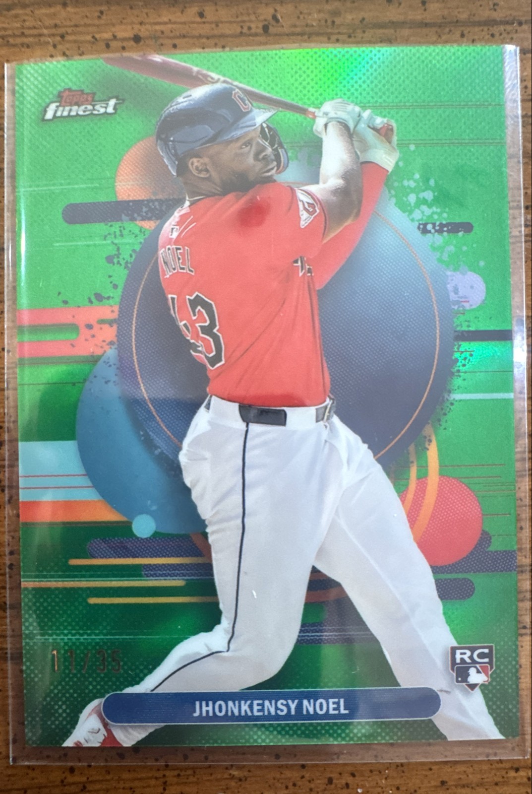 2025 Topps Finest - Uncommon Jhonkensy Noel #117 Green Refractor /35 (RC)