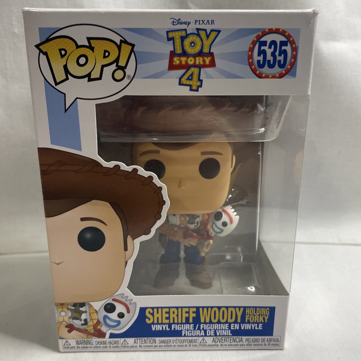 Sheriff Woody Holding Forky Toy Story 535 Disney Pixar Funko Pop