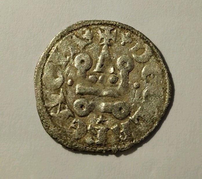 Knights Templar Crusader Coin Denier, PRINCIPALITY OF ACHAEA. Philip of Savoy