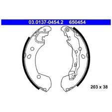 Bremsbackensatz hinten für Nissan Micra 3 K12 C+C Note E11 E12 | 617051