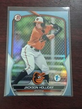 2023 Bowman 1st Edition - Jackson Holliday #BPPF-20 Sky Blue Foil (RC)