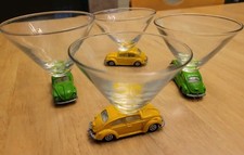 Volkswagen Beetle 1302 1970 Majorette 203 160 Diecast Martini Glasses-set Of 4