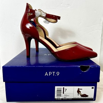 New Apt. 9 Yavalli Women's Red Ankle Strap Dress Heels / Size 7