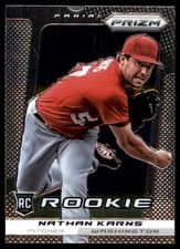 Nathan Karns 2013 Panini Prizm #252 Nationals MLB READ FREE SHIP AutographDen