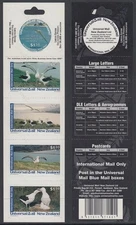 NEW ZEALAND 2004 PRIVATE UNIVERSAL MAIL $7.50 BKLT ROYAL ALBATROSS (ID093/R66027