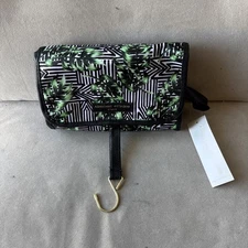 Adrienne Vittadini Hanging Beauty Case Western Palm Toiletry Bag Travel NWT