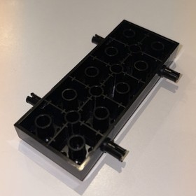 1x LEGO &reg; 6352696 - 30076 - brick, modified 4 x 10 with 4 pins black