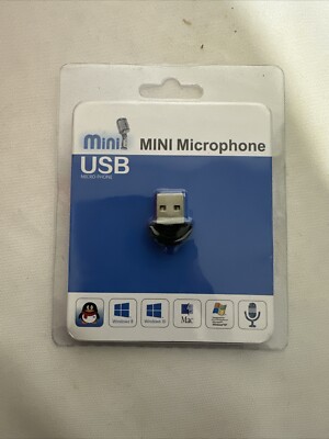 USB Mini Studio Speech Microphone Recording Audio MIC Adapter For Computer PC