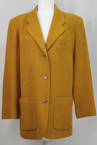 Eddie Bauer Blazer Womens M Tall Yellow 