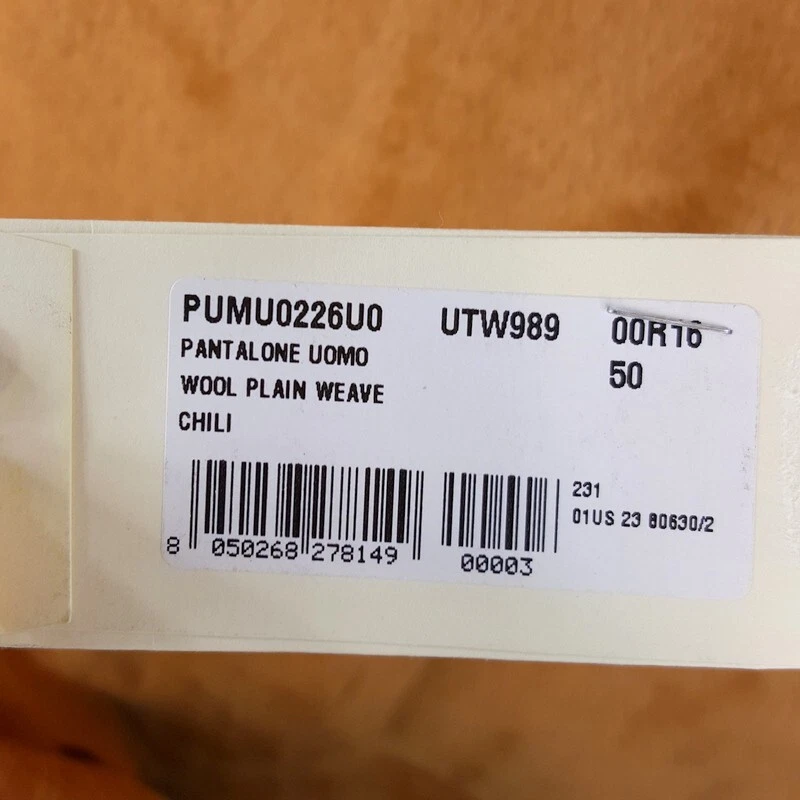 Pantalones Cortos MARNI Para Hombre Talla 50 Naranja A Cuadros Lana Virgen Carga 10" $850 Foto 3 de 4