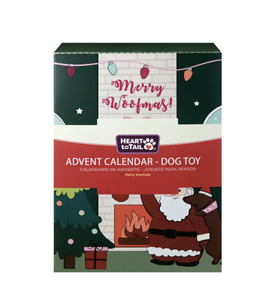 Aldi's Heart to Tail Christmas Advent Calendar Dog Toy New with