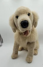 E&J Classic Plush Prima 30” Long Life Size Realistic Golden Retriever Sitting