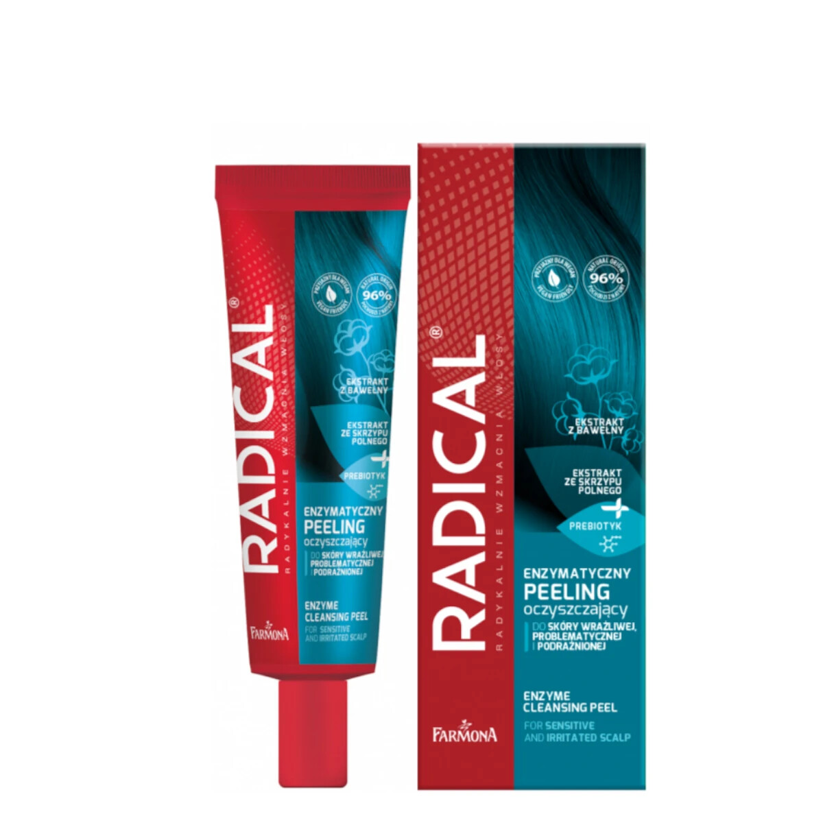 Farmona Radical Enzyme Cleansing Peeling Scrub Scalp Sensitive Strengthens Hair