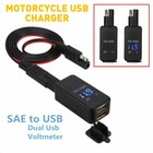 Waterproof Motorcycle 12v USB Power Socket Adapter Charger Outlet Motorbike