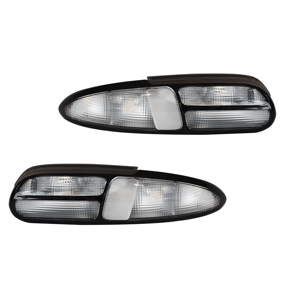 For Chevy Camaro Z28/SS 1993-2002 Tail Lights Lamps 4 Holes LH+RH White Clear - Image 3 of 4