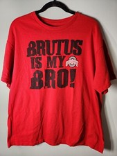 Ohio State Buckeyes Shirt Adult XLarge Red Football Brutus Is My Bro Mens